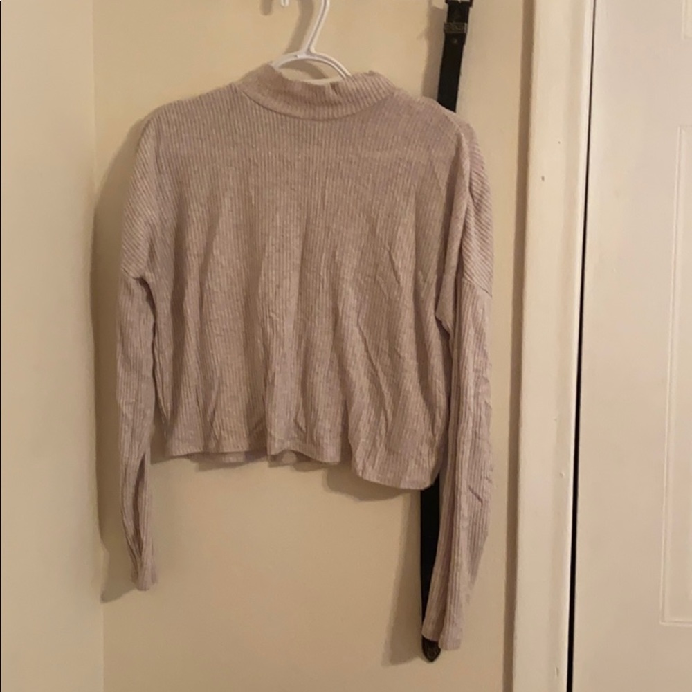 Cropped turtleneck
